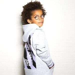 Sometime Soon Unisex Kids Gray Melange Moreno Hoodie‎ Pullover Size 5Y